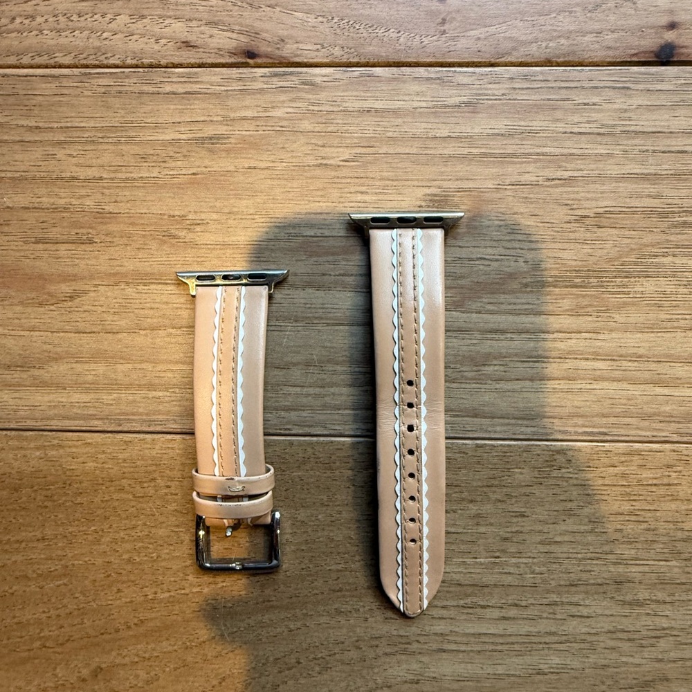 Kate Spade Tan Leather Apple Watch Strap